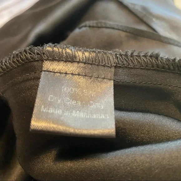 Jennifer Hope Silk Serena Bareback Sweetheart Strappy V-Neck Mini Dress Black 2 - Picture 8 of 8